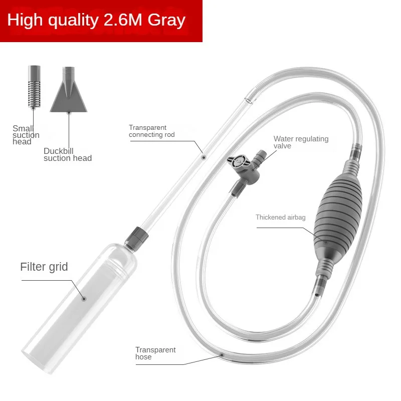 Zmieniacz wody nowe akwarium, płuczka piasku, pompa wodna, pochłaniacz wody do akwarium, rura syfonowa, zmieniacz wody ręczna, toaleta