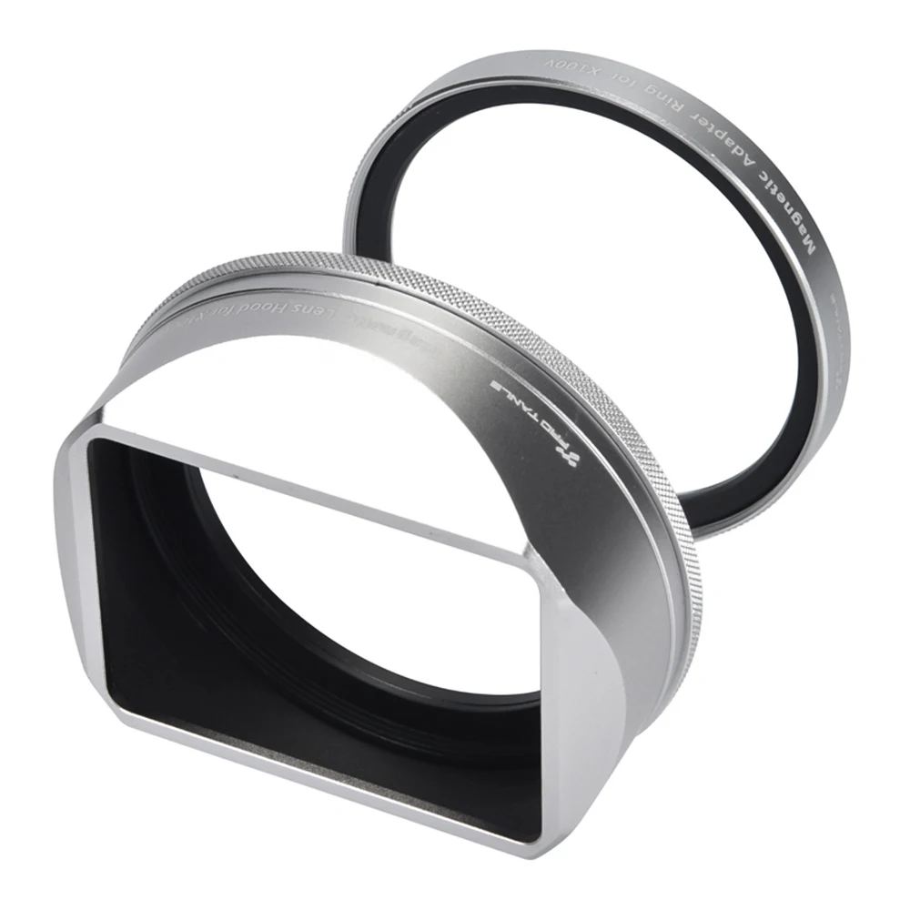 Pare-soleil Universel En Alliage Métallique Pour Fujifilm X10 X20 X30 - Filetage Filtre 52 Mm, Sans Vignettage