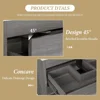 Wall Mounted Bathroom Vanity with Sink Floating Vanity Two Drawers Bathroom Cabinet with Ceramic Integrated Sink 4