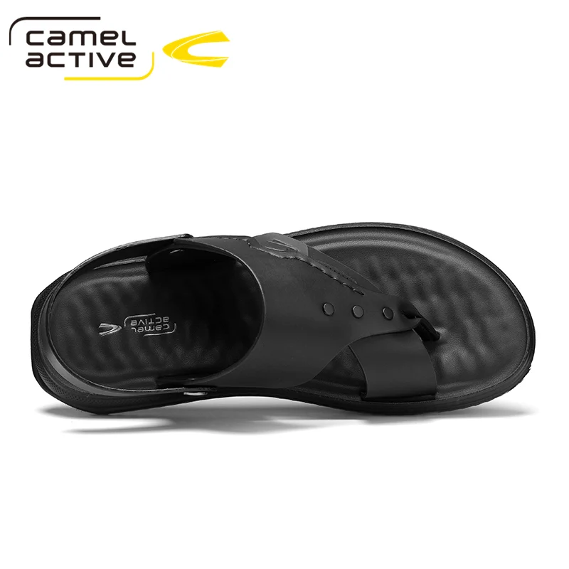 Camel Active New PU Leather Fashion Comfortable Leisure Buckle Strap Brand Men Shoes Beach Sandals