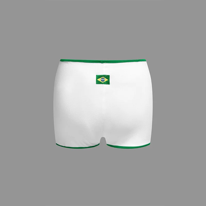 short plage, short brésil, short femme, short blanc, short noir, broderie,