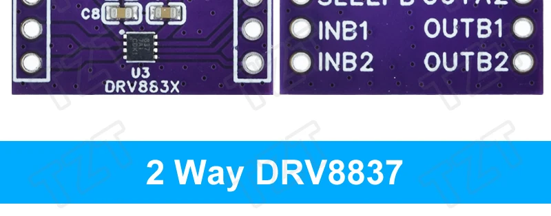 DRV8837 DC-Motorantriebsmodul 1-Kanal und 2-Kanal 1,8A Schrittmotor-Antriebsplatine – Detail 8