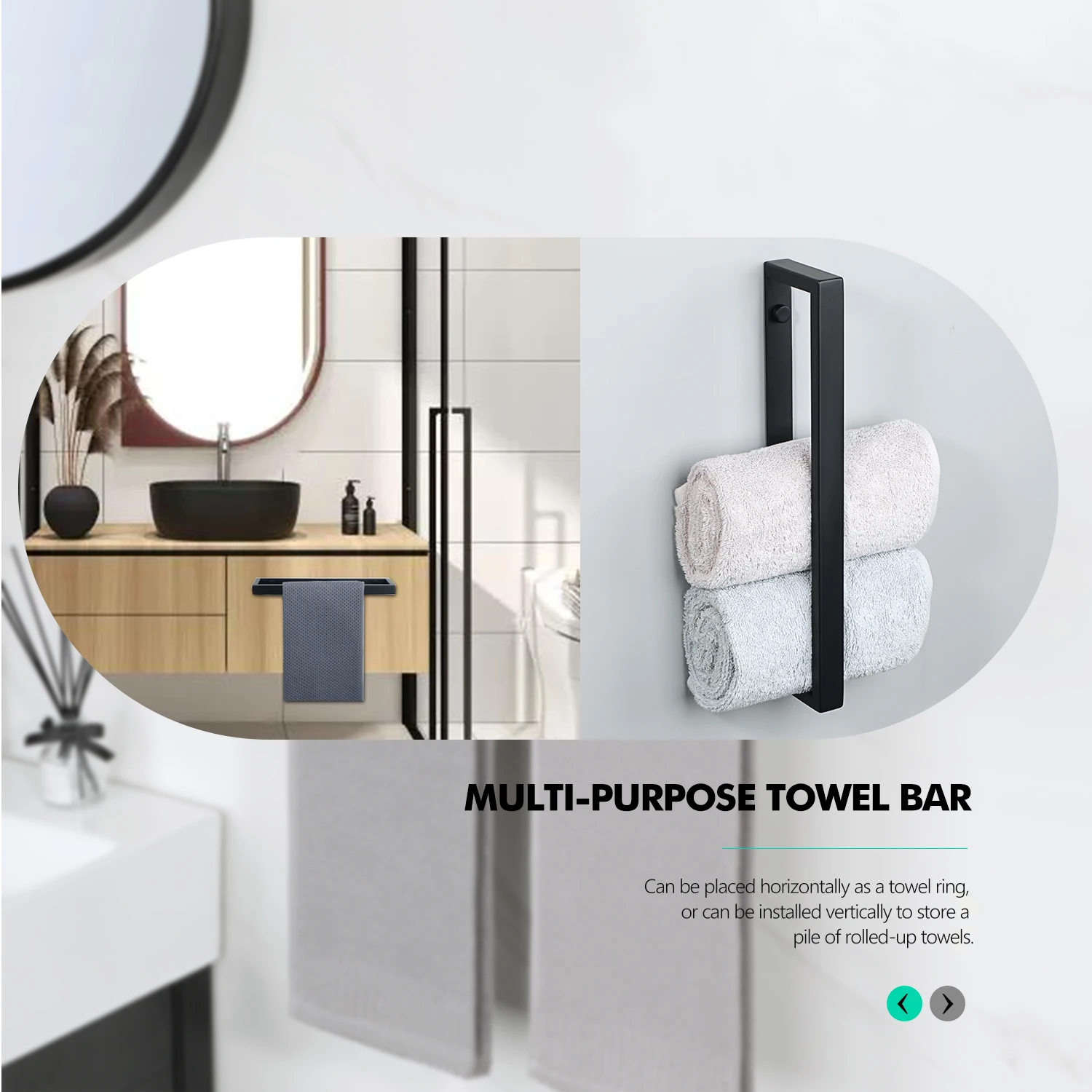 Towel Holder Bathroom 30cm SUS304 Stainless Steel
