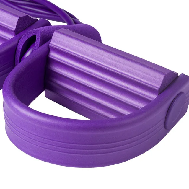 4 Tube Pedal Exerciser Pull Ropes Exerciser Rower Belly Resistance Band Home Gym Sport Training Pedal Elastic Bands Fitness 4