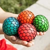 Squeeze Ball for Kids Adults Interactive Playsets Kits Squishy Mesh Ball Toy Anxiety Relief Ball Toy 2inch Grape Ball 1