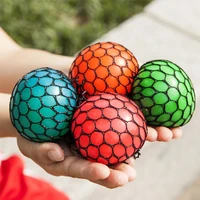Squeeze Ball for Kids Adults Interactive Playsets Kits Squishy Mesh Ball Toy Anxiety Relief Ball Toy 2inch Grape Ball 1