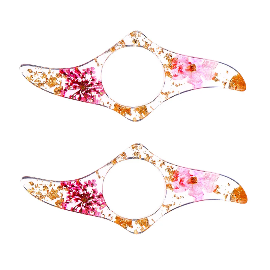 Epoxy Dried Flowers Reading Device Ring Bookmark Flower 1pc Student Reading Creative Book Support floral painting bookmark retro flower bookmark bookmark page holder bookmark holder