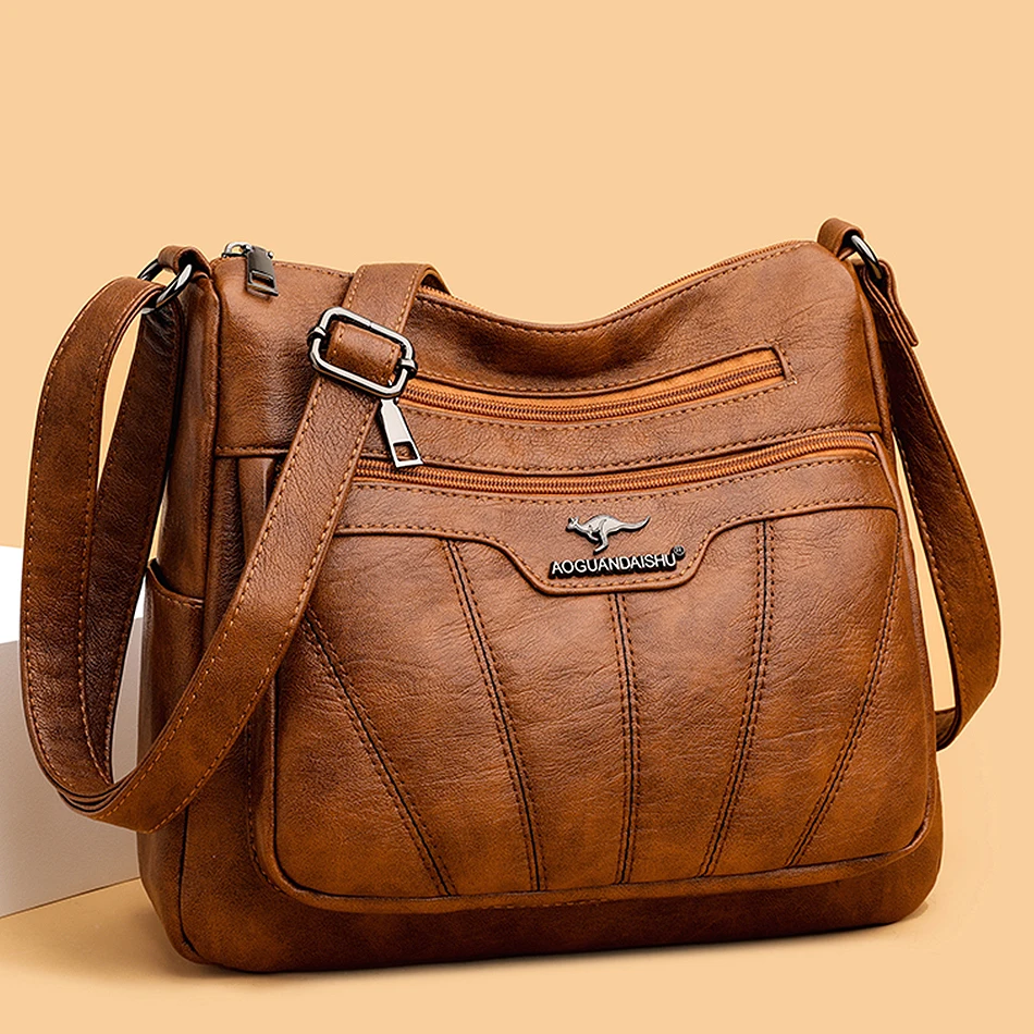 Weiche Leder Handtasche Damen
