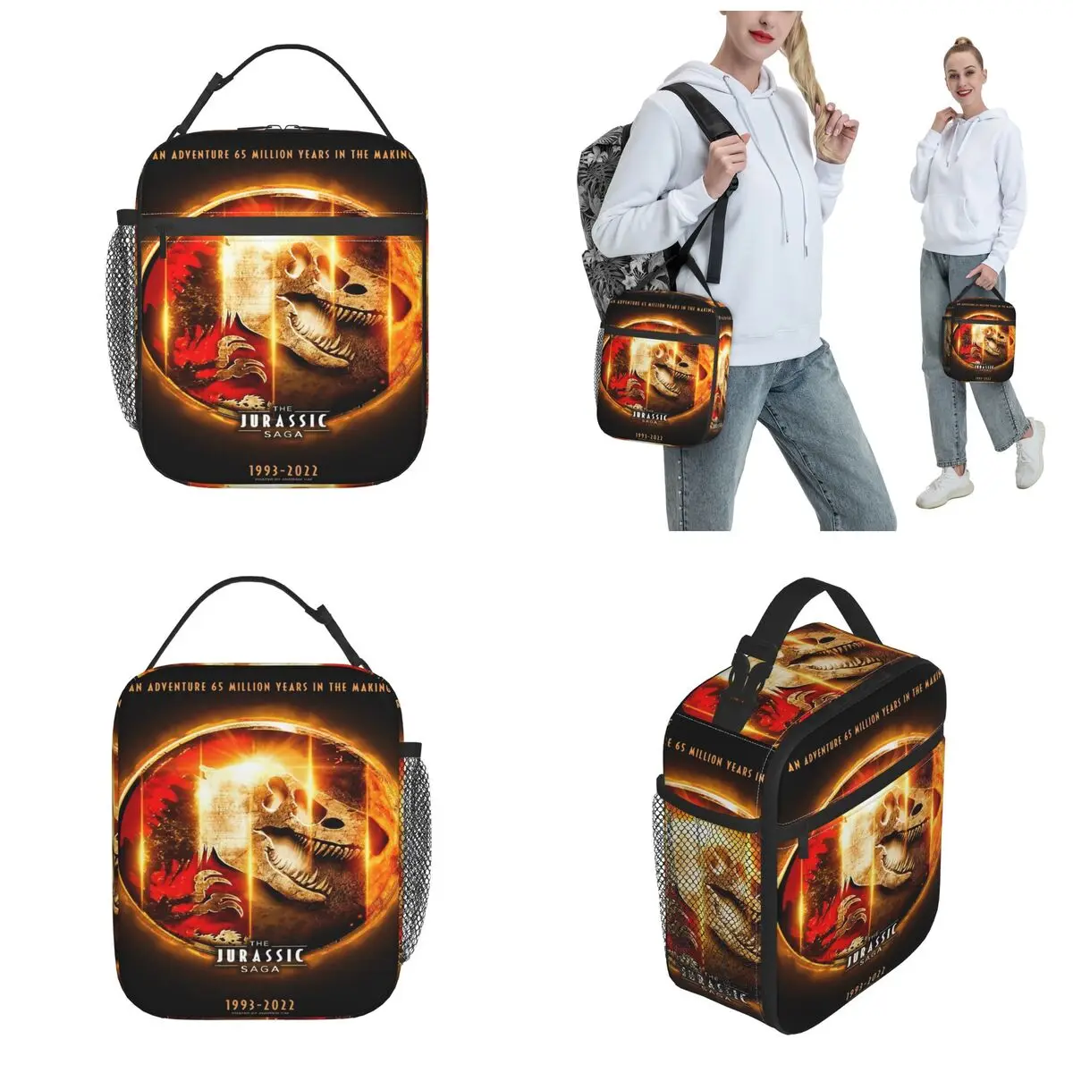 Lunch Boxes Jurassic World Accessories Food Box Causal Thermal Cooler Bento Box For School