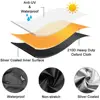 Outdoor Lawn Mower Cover 210D Polyester Oxford Cloth Waterproof UV Protection Universal With Drawstring Black 6