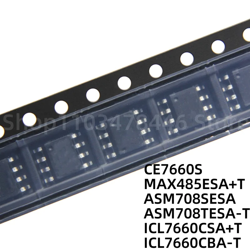

100piece CE7660S MAX485ESA+T ASM708SESA ASM708TESA-T ICL7660CSA+T ICL7660CBA-T SOP8