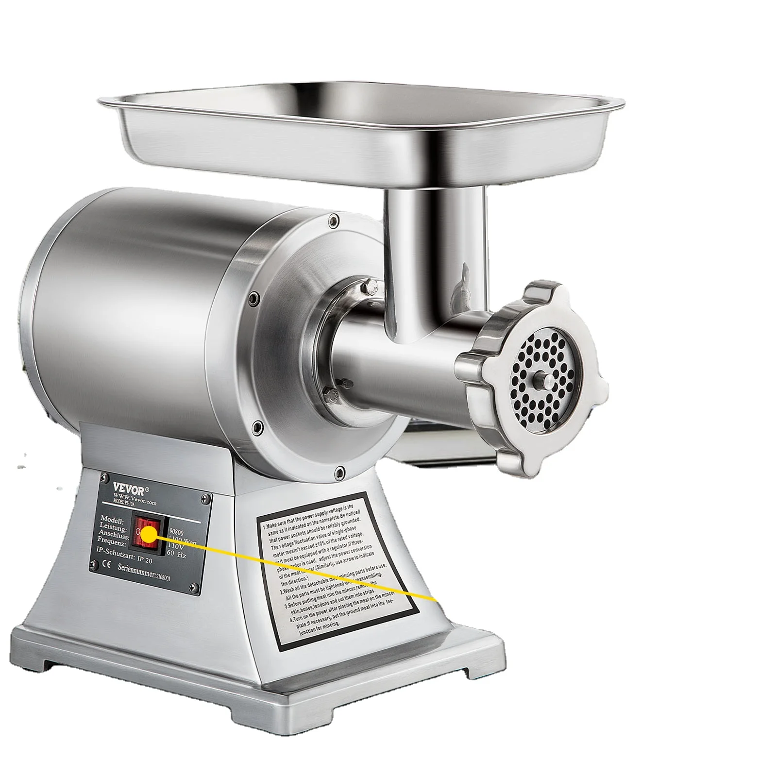 

Sausage Maker Machine Home Appliance Electric Meat Mincer Grinder Commercial Kitchen Chopper Food Processor