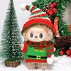 17cm Mini Doll'S Clothes Outfit Accessories For Korea Kpop Exo Labubu Idol V1 V2 Winter Christmas Sweater Scarf Set Clothing 6