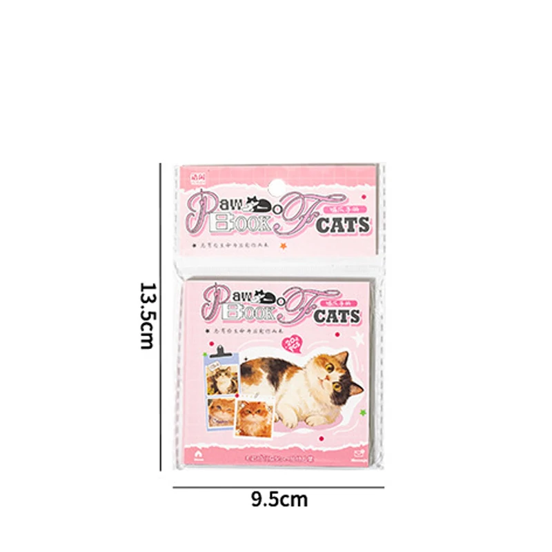20매/권 크리에이티브 고양이 스티커북 PET 방수 소재 풍부한 재료 스티커 핸드 어카운트 스크랩북 DIY 데코레이션
