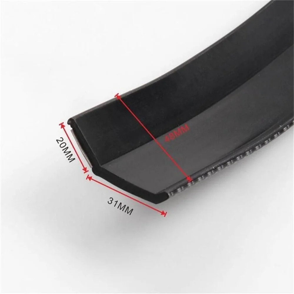 2,5 M Auto Frontschürze Lip Carbon Gummi Universal Protector Lip