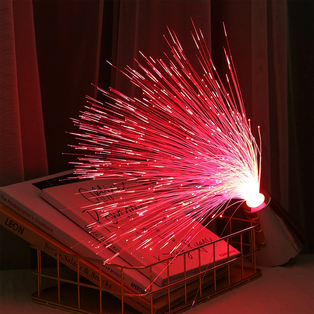 Holiday Atmosphere LED Fiber Optic Lights Lanterns Starry Sky Wedding Party Christmas Decoration Home Furnishing