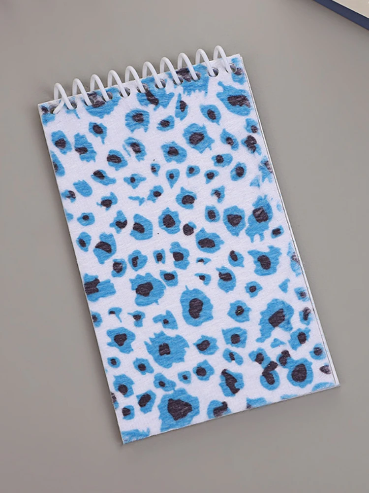 12,5*7,5 cm Leopard Print Mini Spirale Tasche Notebooks Memo Pad Spule Broschüre Notizblöcke für Büro Schreibwaren Schule tagebücher – Detail 8