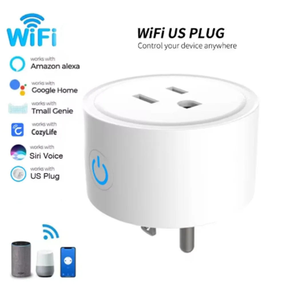1/2/4PCS Cozylife 10A WiFi Smart Socket US Plug APP Remote Control AC100-240V smart Control Timer Work With Alexa Google Home