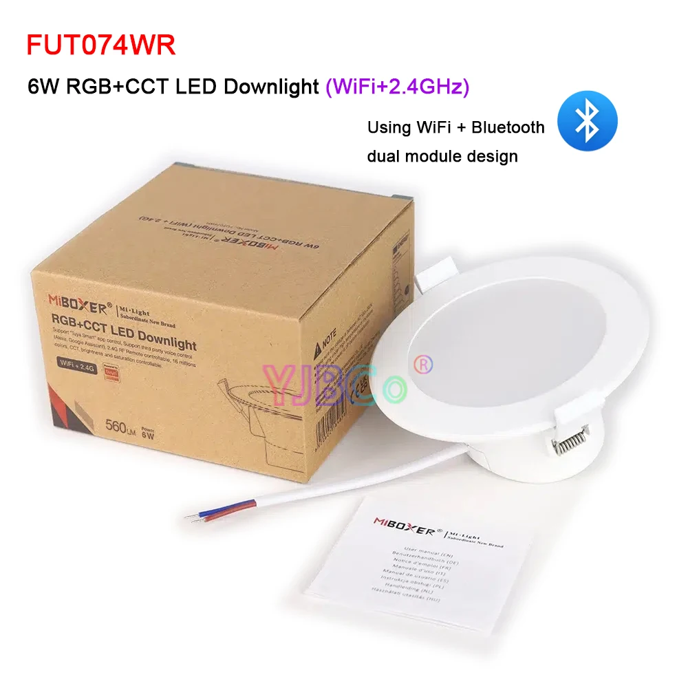 360eyes360 degree panoramic ceiling disc wifi camera infrared night vision mobile phone remote monitoring Miboxer Tuya APP WiFi 2.4G 6W RGB+CCT LED Downlight DMX512/4 Zone Panel Remote control 110V 220V Dimmable Bluetooth Ceiling Lamp