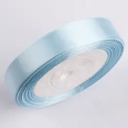 Elegant Silk Satin Ribbon for Events and DIY Crafts - 25 Yards (Sky blue)