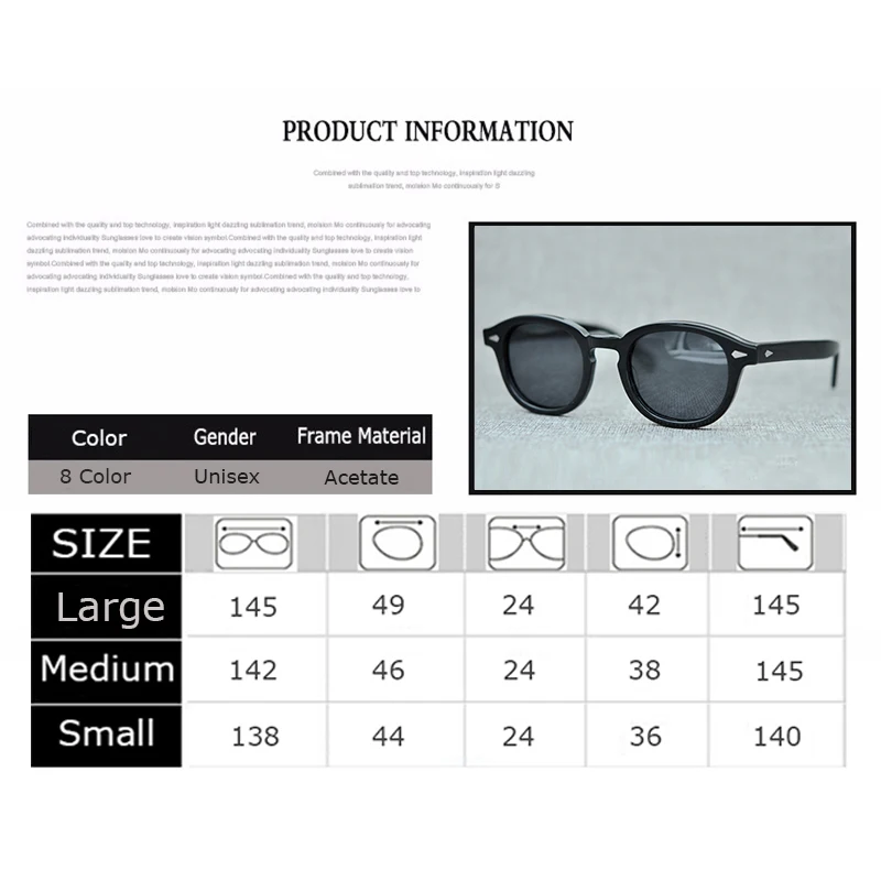 Johnny Depp Polarized Sunglasses Men Women Luxury Brand Designer Lemtosh Style Sun Glasses For Male Female Oculos