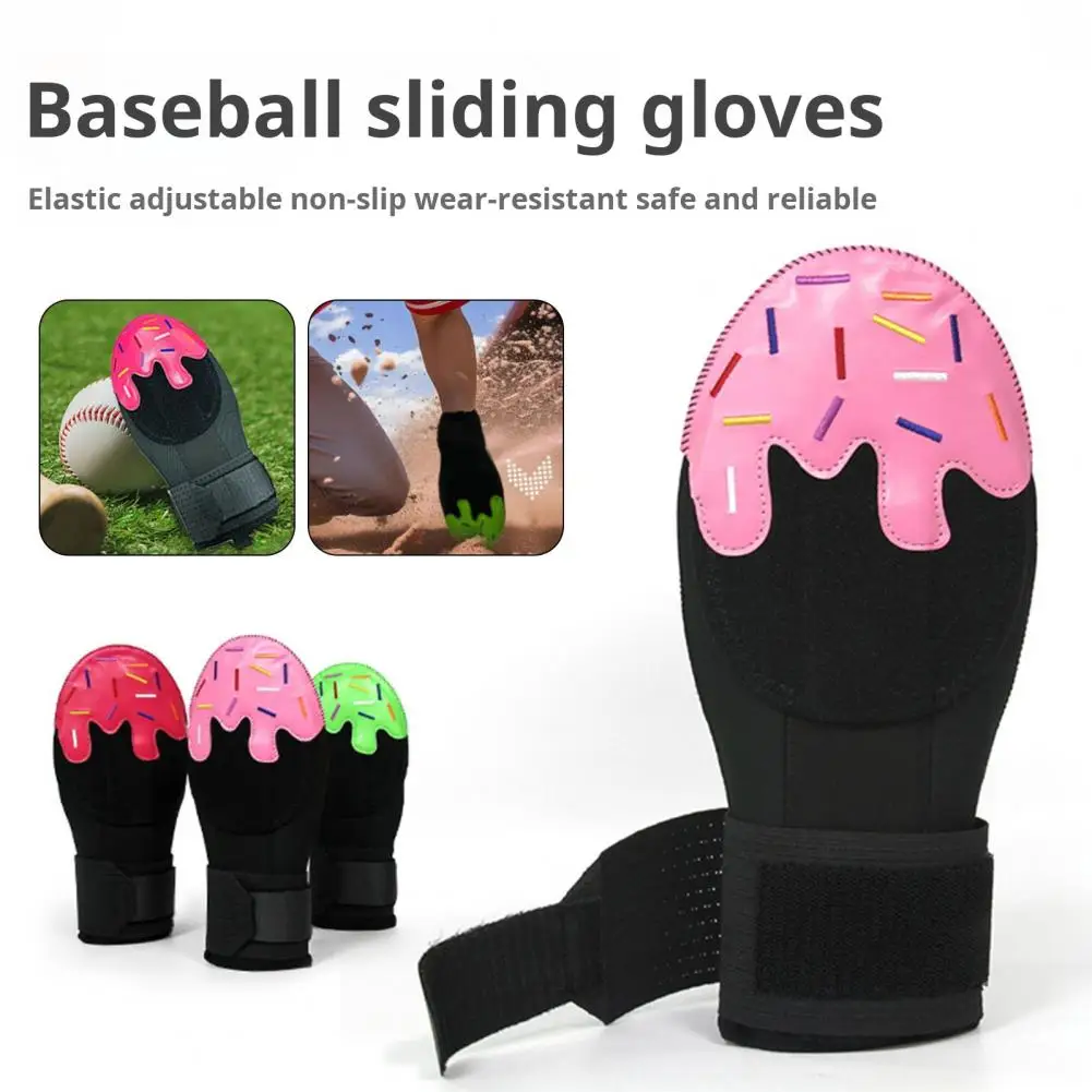 Sports Protective Gear Sliding Gloves Baseball Softball Slider Glove Adjustable Baseball Sliding Mitt with for Left for Enhanced