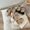 Children Mary Jane Leather Princess Shoes for Girls 2024 Spring New Soft Sole Party Sweet Shallow Mouth Cute French Single Shoes 1