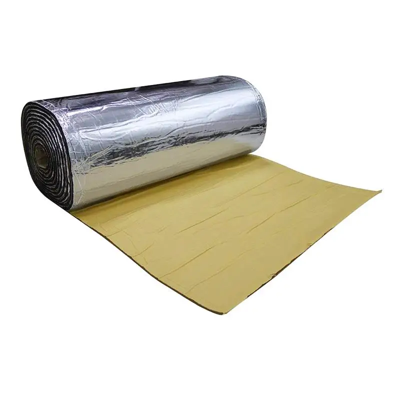 

Sound Deadener Pad Finish Aluminum Foil Sound Deadener Pad Heat Shield Heat Insulation and Noise Dampening Auto Sound Deadener