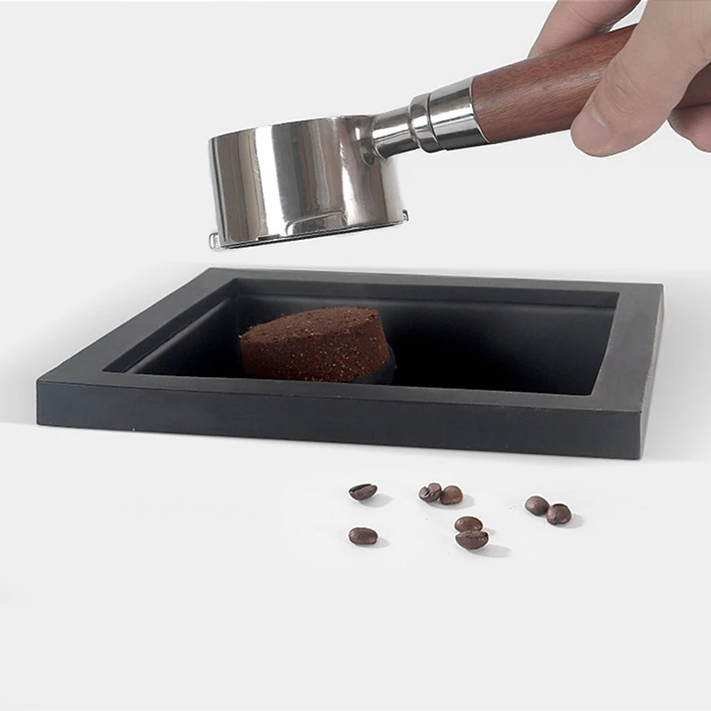 Stainless Steel Coffee Knock Box Bottomless Embedded Flat Mouth Ground