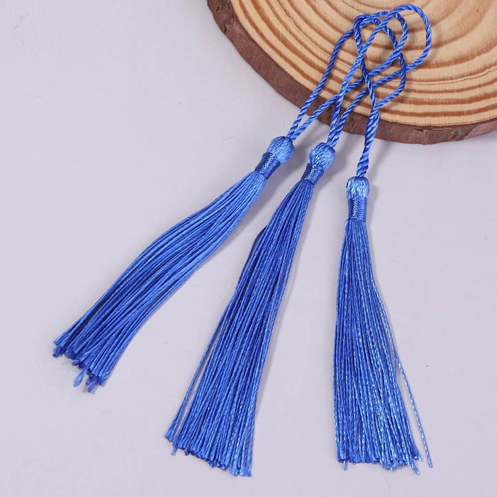 30 stücke 13 cm Hängenden Seil Polyester Quaste Fringe Weiche Flossy Quaste Für DIY Lesezeichen Schlüsselbund Anhänger Schmuck Machen zubehör – Detail 19