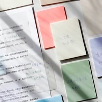 50/100 Sheets Transparent Waterproof Posted It Sticky Note Pads Notepads Posits for School Stationery Office Supplies 1