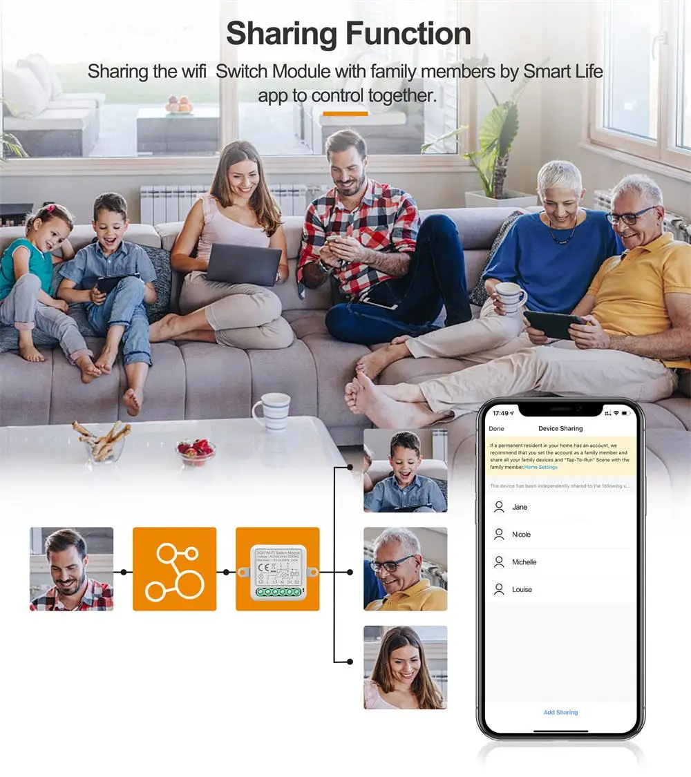 Tuya Wifi & Zigbee 3.0 Módulo Interruptor Dimmer Disjuntor Inteligente Suporta Controle de Vias Interruptor Regulável Trabalhar com Alexa Alice Google Home - Image 4