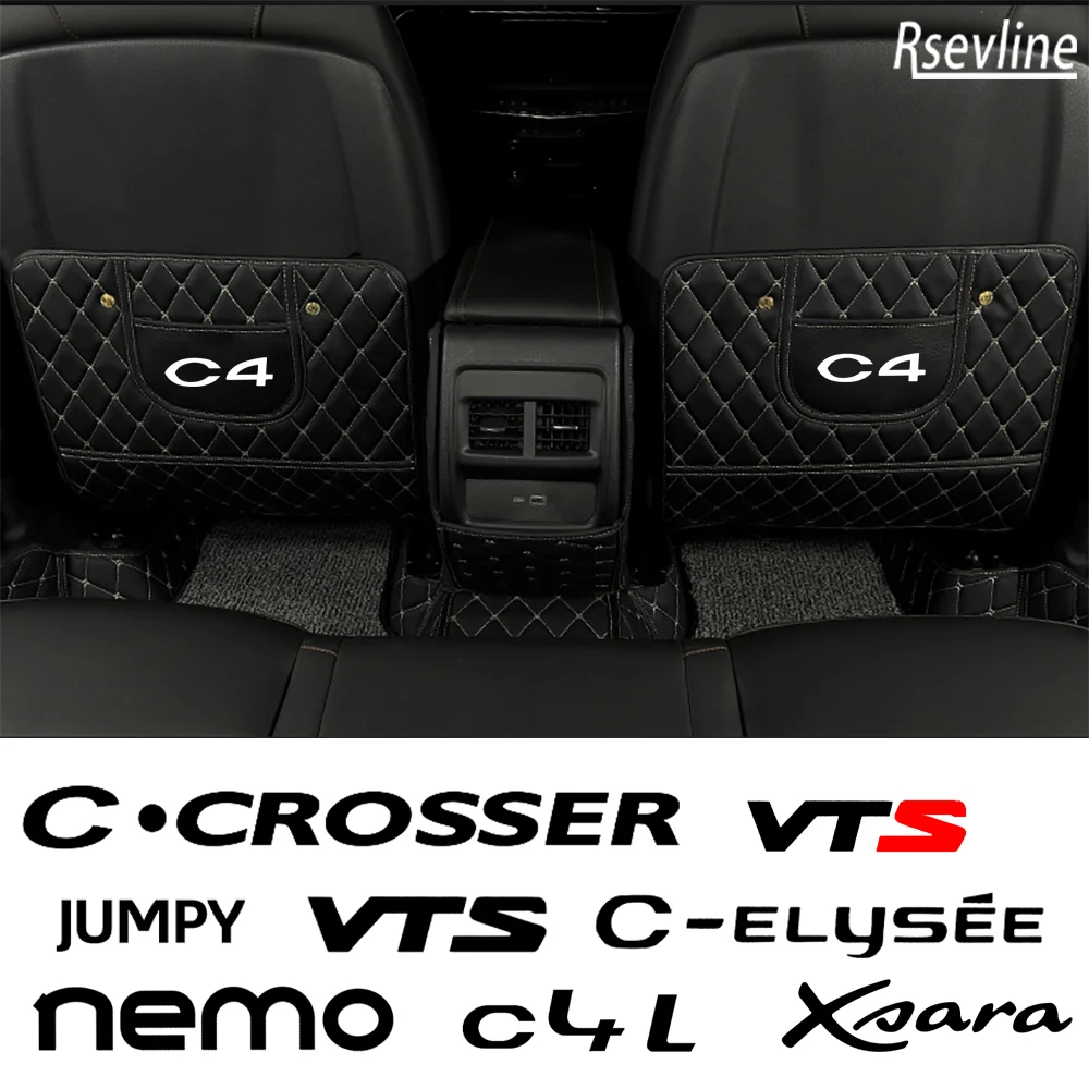 Car Anti-Kick Pad Seggiolino Auto Per Citroen Ami Berlingo C1 C2 C3 C4 L C5 C6 C8 Cactus Jumpy Nemo Picasso Vts Accessori Auto