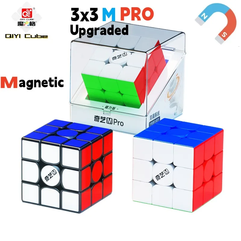 

QIYI Upgrade Magico Cubo 3x3x 3 скоростной куб магнитный M PRO 3x3 волшебный куб головоломка игрушка магический магнит 3*3*3 큐브 브 кубики вол Rubic