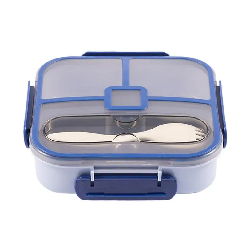 

Divided Lunch Box Salad Container Lunch Container 38.8oz Waterproof Large Capacity 3 Compartment Dishwasher Safe Kids Lunch