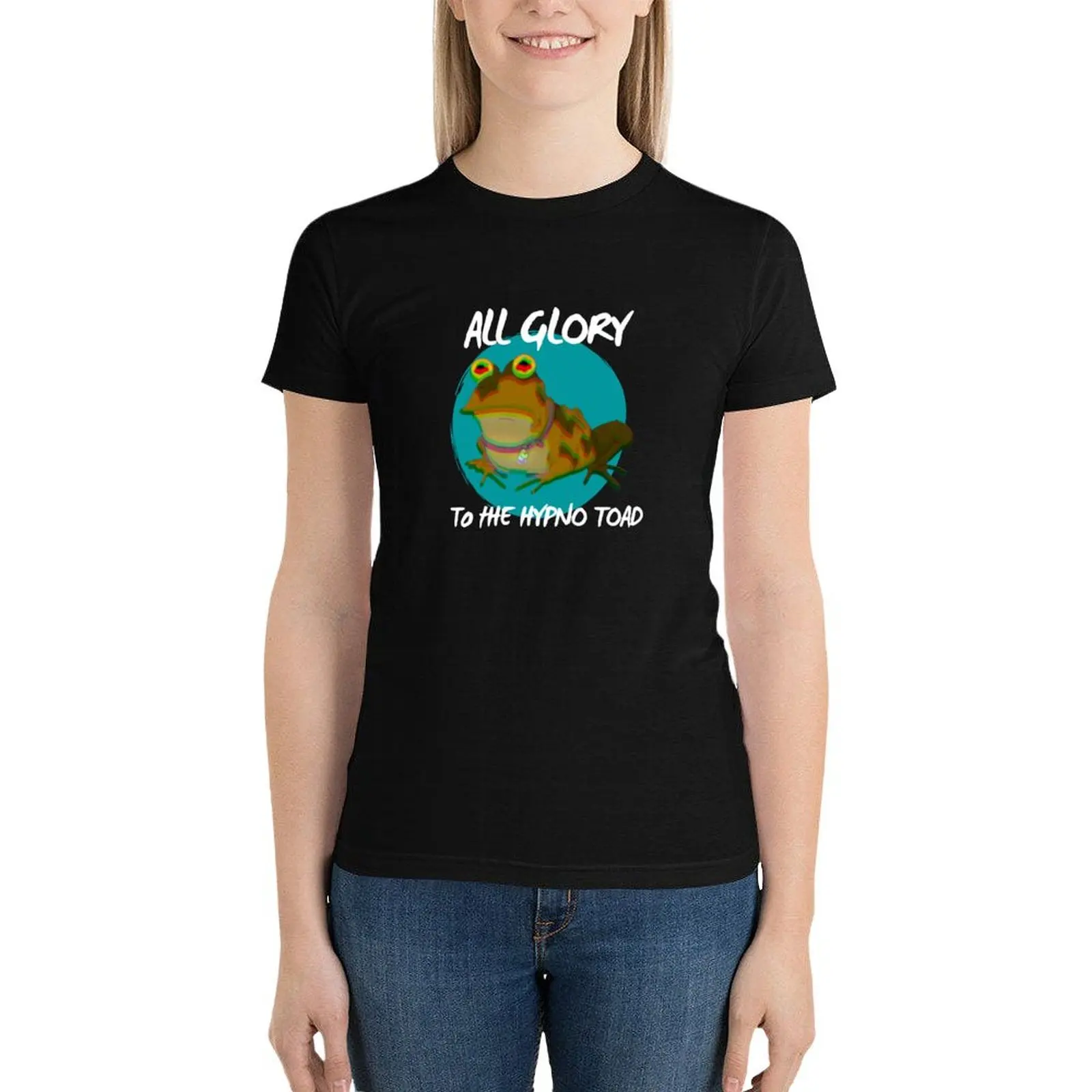 

All Glory To The Hypno Toad! (Version 2) T-Shirt tops korean fashion female Women's t-shirt