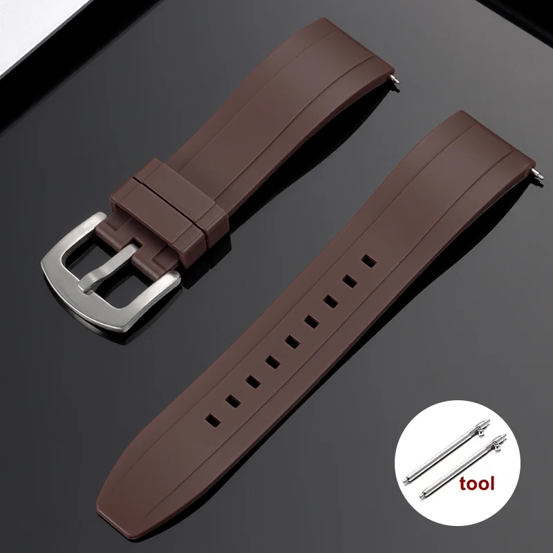 Vibrant Waterproof Silicone Watch Strap - Soft & Comfortable Rubber Wristband