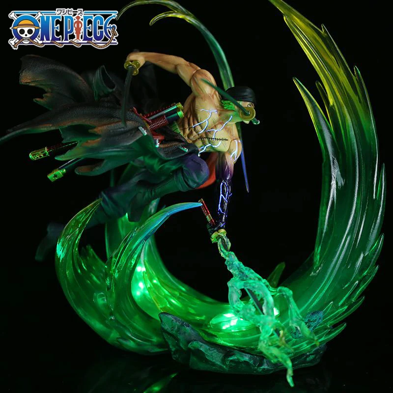 

24 см аниме One Piece Roronoa Zoro светящаяся фигурка аниме экшн-фигурка призрак остров Коллекционная модель искусственная кукла игрушка подарок