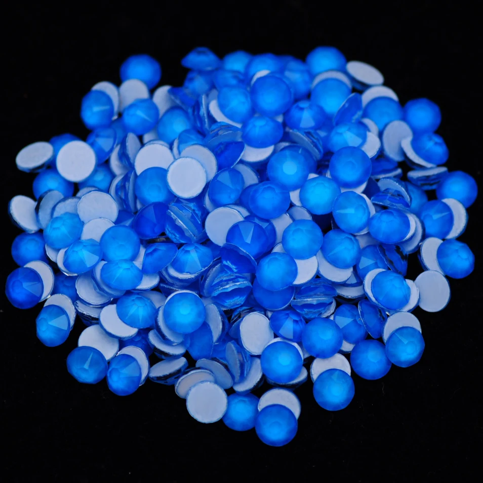 PUBRILEX Xirius 1440 Stück Neon-Strass-Kristalle, nicht Hotfix-Strasssteine mit flacher Rückseite, 8 große 8 kleine für DIY-Nagelkunst-Kleidungsdekoration – Detail 6