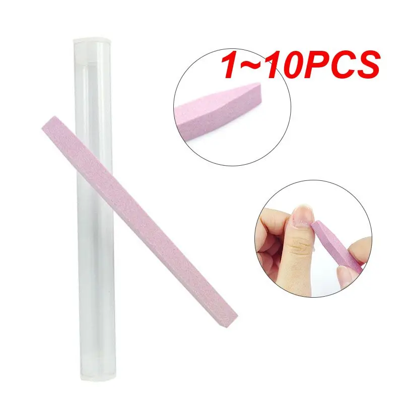 

1~10PCS Quartz Stone Nail Files Professional Sanding Buffer Block V-Shaped Nail Art Grinding Cuticle Remover Manicure Tools