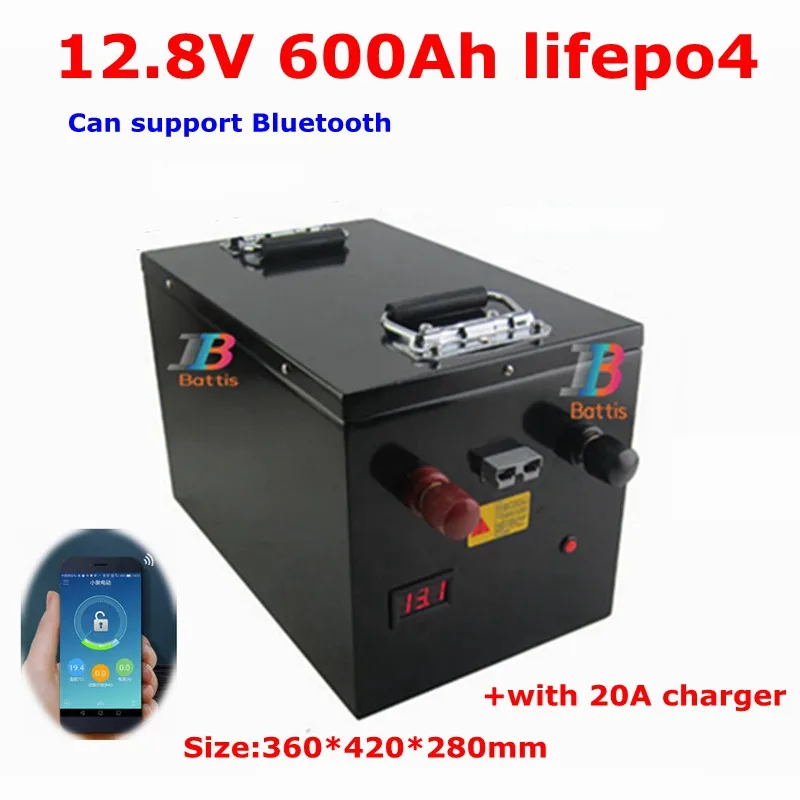 Литиевый аккумулятор 12 8 в 2400 ач Lifepo4 а приложение Bluetooth для солнечного