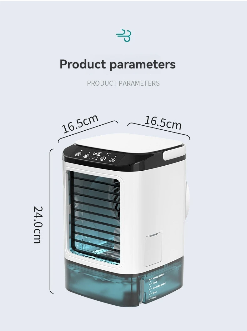 Refreshing mist from 900ML USB Desktop Fan Humidifier