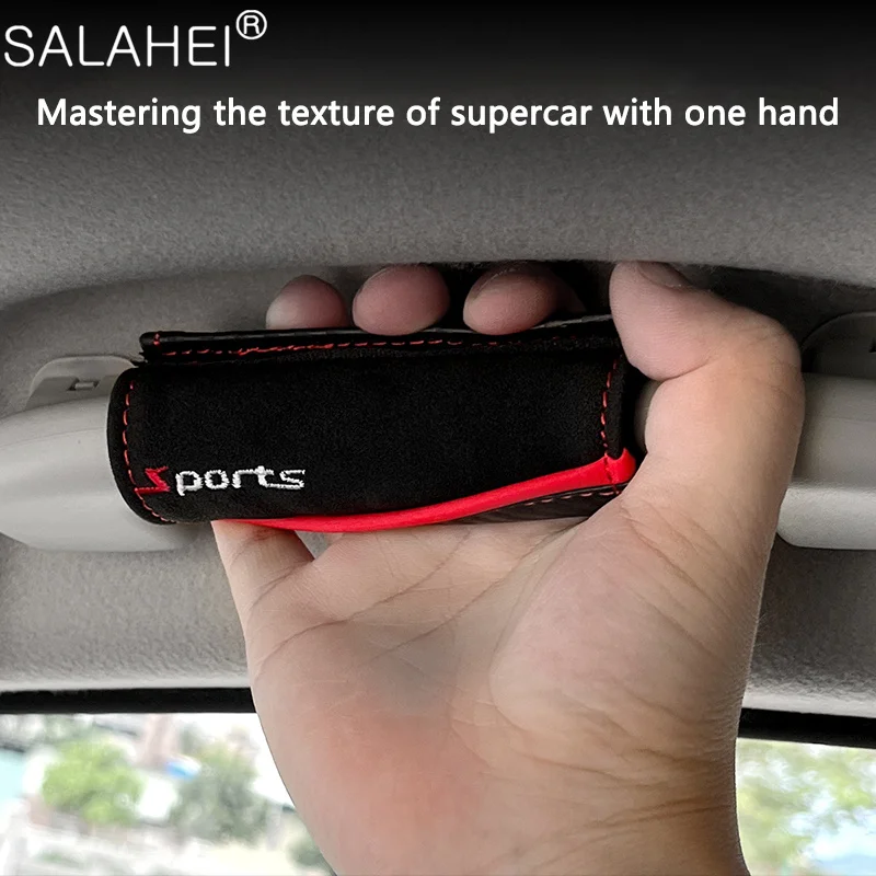 

Car Pull Gloves Roof Armrest Handle Protector Cover For Audi BMW Mercedes Kia Hyundai Ford Renault Auto Interior Accessories
