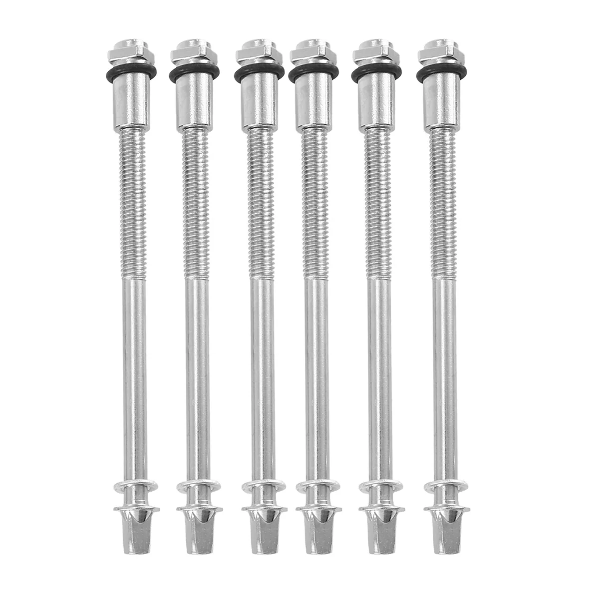 

6Pcs Drum Tension Rods 9CM Metal Drum Hoops Short Screw Replacement Parts Snare Drum Hardware