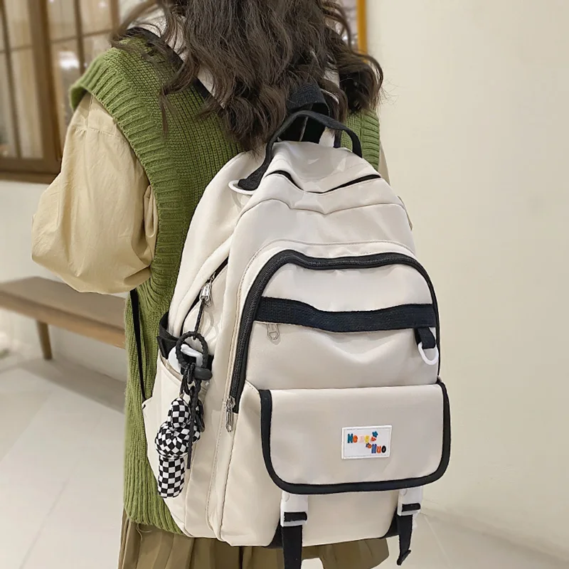 Классный женский дорожный белый школьный ранец милый трендовый студенческий