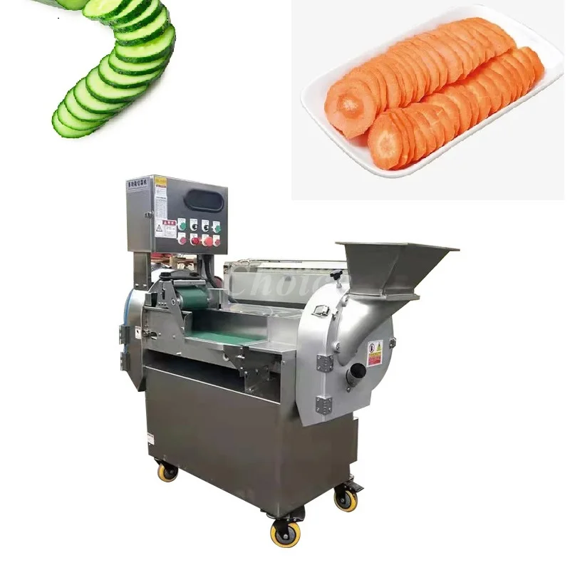 Commercial Vegetable Cutter Machine Electric Automatic Celery Kale Coconut Slice Chips Shredder Dice Chopper Slicer