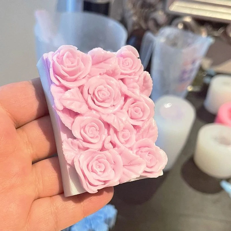 Stampo In Silicone 3D Per Sapone E Cioccolato - Quadrato Con Motivi Ape, Farfalla E Fiore, Resistente Al Calore, Riutilizzabile, Alimentare