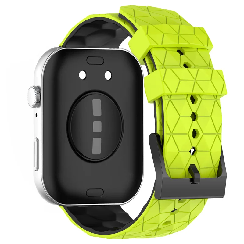 Football Pattern Soft Silicone Replacement Wristband