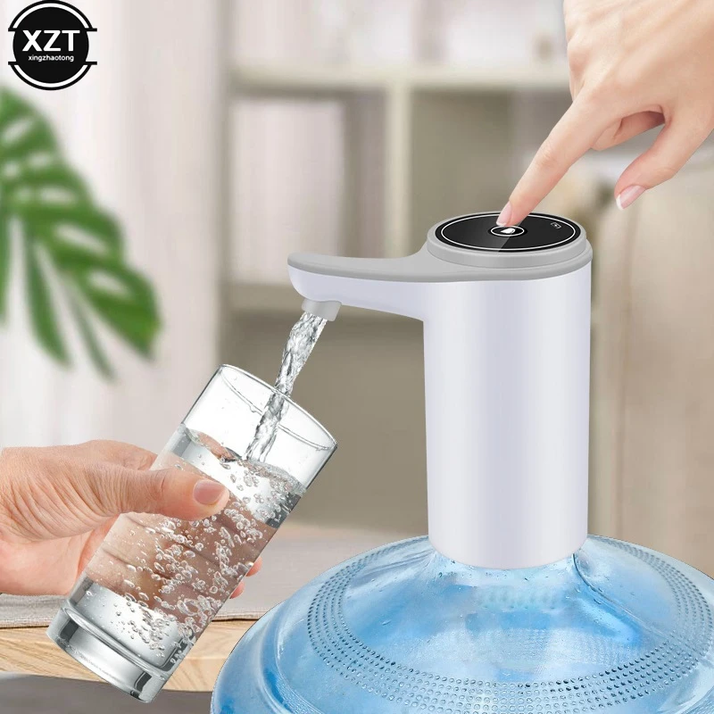 KROWN - Dispensador Agua para Botellas de Garrafa, Bomba Dispensador de Agua  Manual, Dosificador Agua Garrafas Compatible con Botellas de 2 - 5 litros,  para Botellas con el Tapón Diámetro 38mm y 48mm