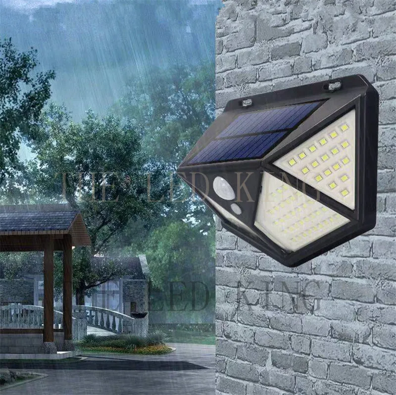 

100 LED ip65 Solar Light Outdoor Solar Lamp PIR Motion Sensor Wall Light Waterproof Solar Powered Sunlight For Garden Decoration